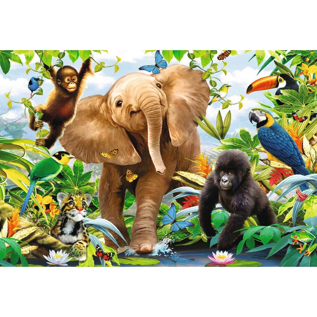 Puzzle de podea Ravensburger - The Jungle, 24 piese (05347)