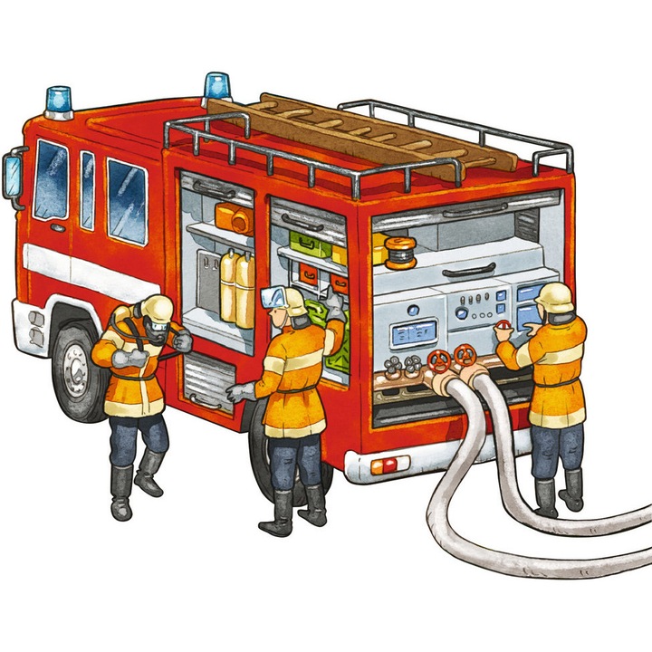 Puzzle Ravensburger - Pompieri, 14 piese (06092)