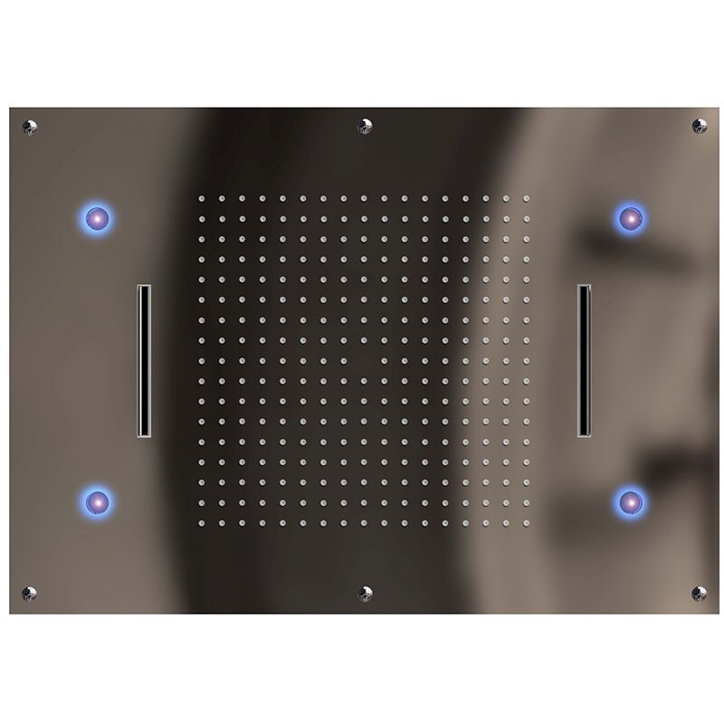 Cap de dus incorporabil Graffio GIPZY, 2 cascade, terapie color cu control radio, 700x500 mm