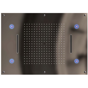 Cap de dus incorporabil Graffio GIPZY, 2 cascade, terapie color cu control radio, 700x500 mm Cap de dus incorporabil Graffio GIPZY, 2 cascade, terapie color cu control radio, 700x500 mm