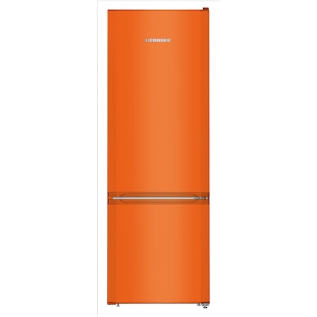 Combina Frigorifica Liebherr CUno 2831, 265 L, SmartFrost, Control mecanic,Raft sticle, H 161 cm, Clasa F, Portocaliu