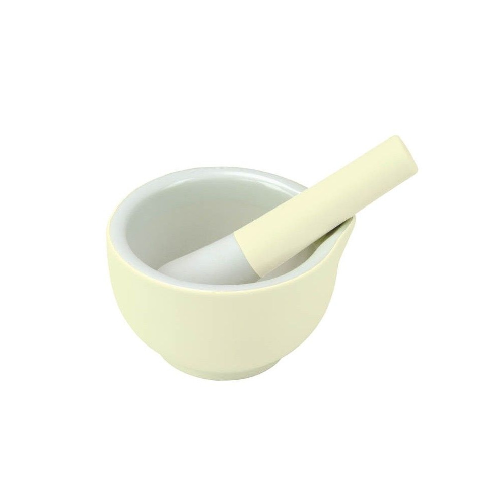 Bol cu pistil pentru maruntit Steady - crem M