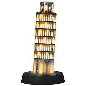 Puzzle 3D Ravensburger - Pisa by Night, 216 piese, cu LED (12521) Puzzle 3D Ravensburger - Pisa by Night, 216 piese, cu LED (12521)