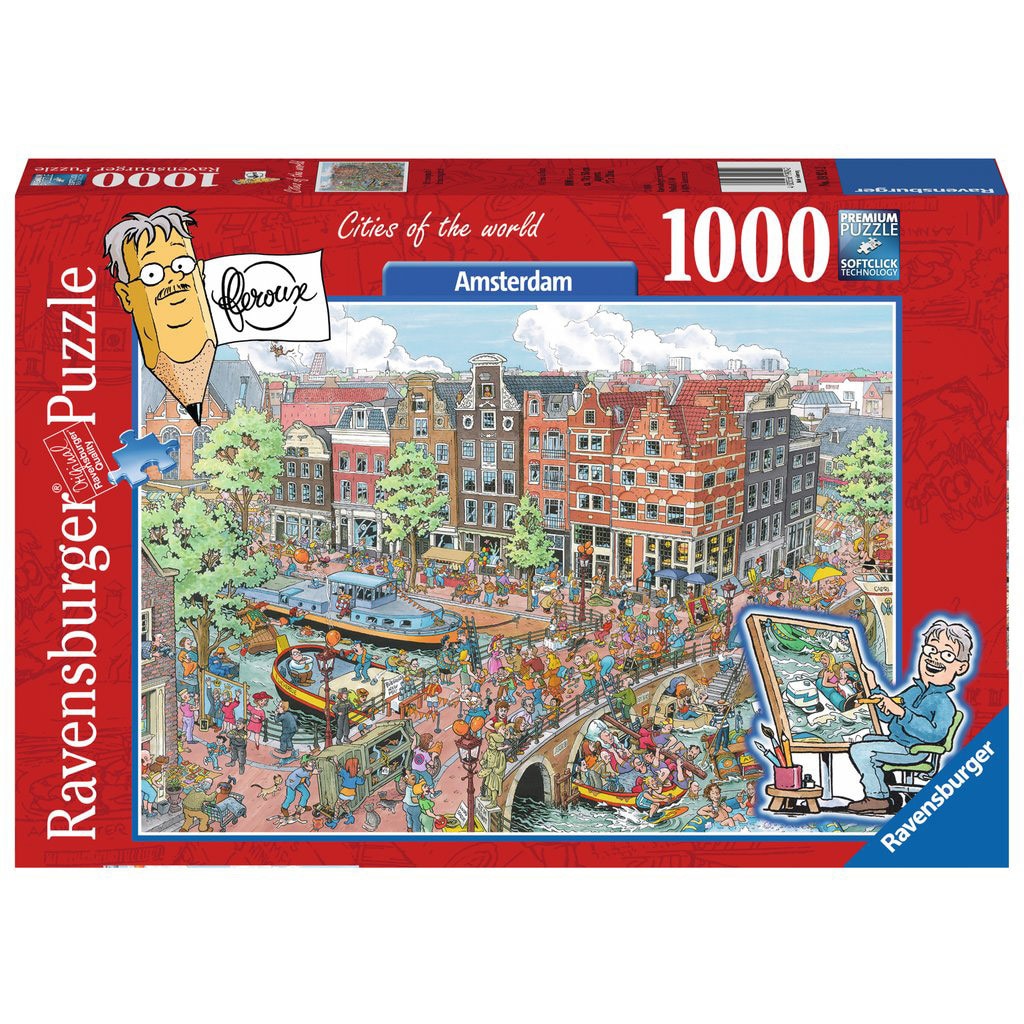 Puzzle Ravensburger 1000 Pezzi 'Amsterdam' - Per Adulti E Ragazzi Da 14 Anni