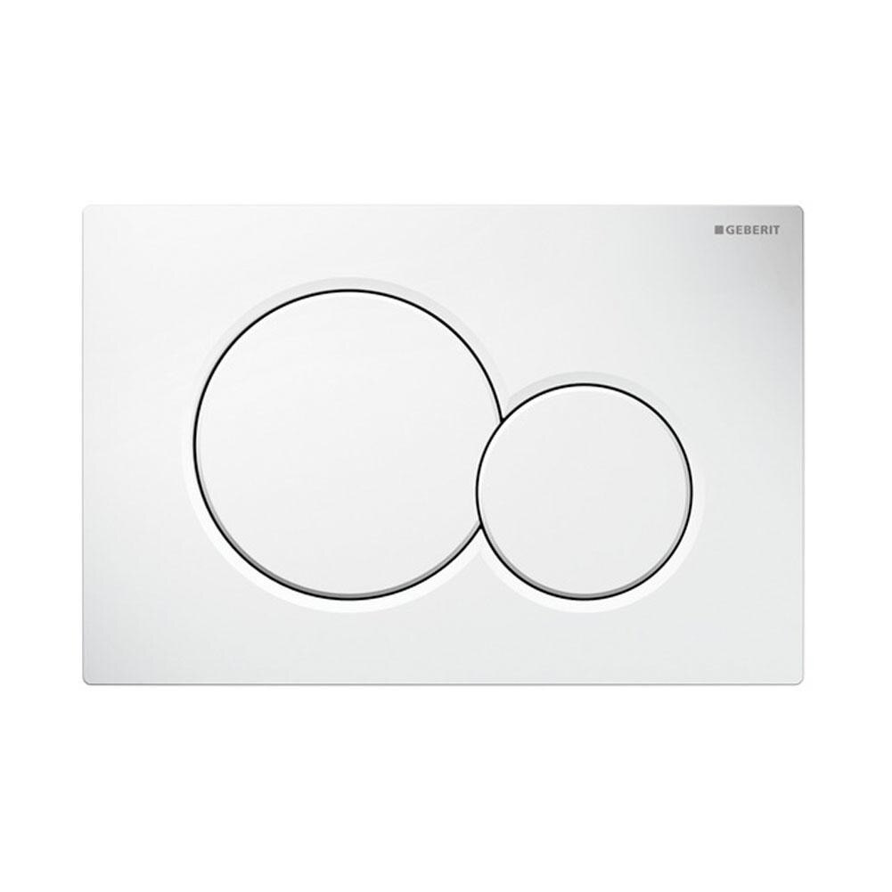 Clapeta cu actionare dubla, alb, Sigma 01, Geberit