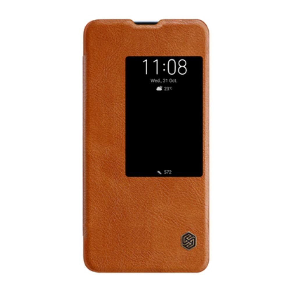 Husa tip carte Nillkin Qin pentru Huawei Mate 20 X,Maro