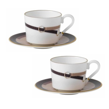 Set 2 cesti cu farfurii ceai/cafea EQUESTRIA Wedgwood Set 2 cesti cu farfurii ceai/cafea EQUESTRIA Wedgwood