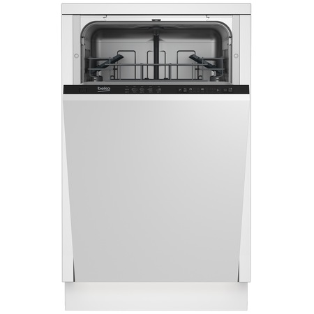 Masina de spalat vase incorporabila Beko DIS15011_G, 10 seturi, 5 programe, Clasa A+, 45 cm, Alb