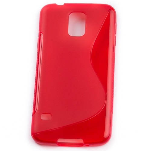 Husa Samsung Galaxy S5 I9600 G900, Rosu, S Line Silicon
