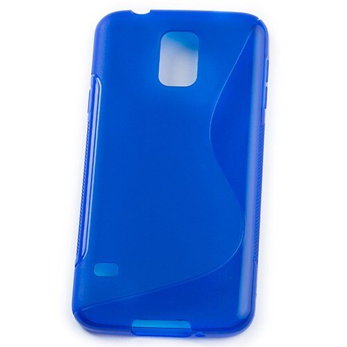 Husa Samsung Galaxy S5, I9600 G900, Albastru, S Line Silicon