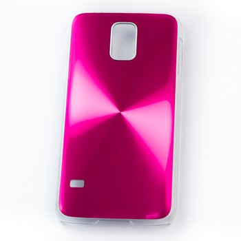 Husa Samsung Galaxy S5 I9600 G900 Metal Disc, Fuxia Husa Samsung Galaxy S5 I9600 G900 Metal Disc, Fuxia