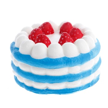 Jucarie Squishy, parfumata, Jumbo, model tortulet cu capsuni Jucarie Squishy, parfumata, Jumbo, model tortulet cu capsuni
