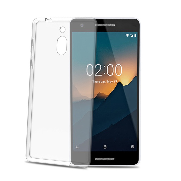 Силиконов гръб Celly GELSKIN, NOKIA 2.1 2018 , прозрачен