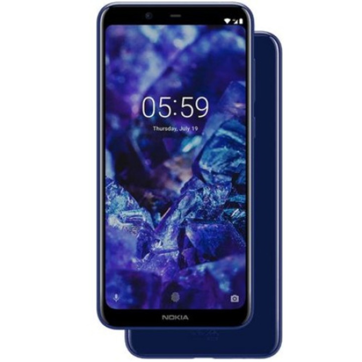 Комплект Смартфон Nokia 5.1 Plus, Dual SIM, 32GB, Blue + car holder