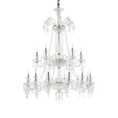 Lustra suspendata REDENTORE 176291, Ideal Lux, trasparent, 18 x 40W E14