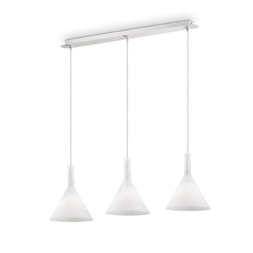 Lustra suspendata COCKTAIL 074245, Ideal Lux, alb, 3 x 40W E14