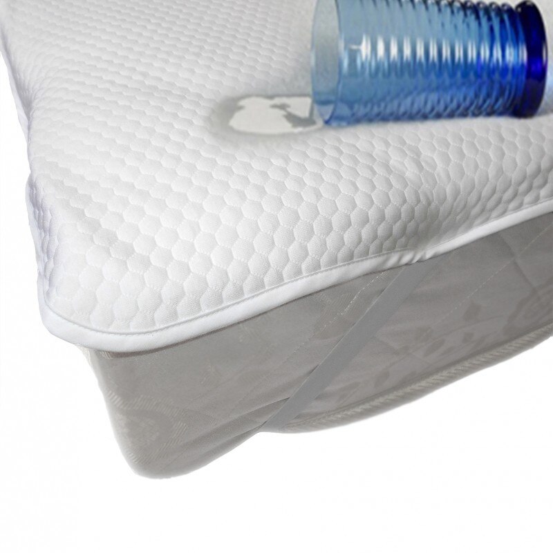 Husa impermeabila 90x200cm pentru saltea, Fagure din bumbac peliculizat