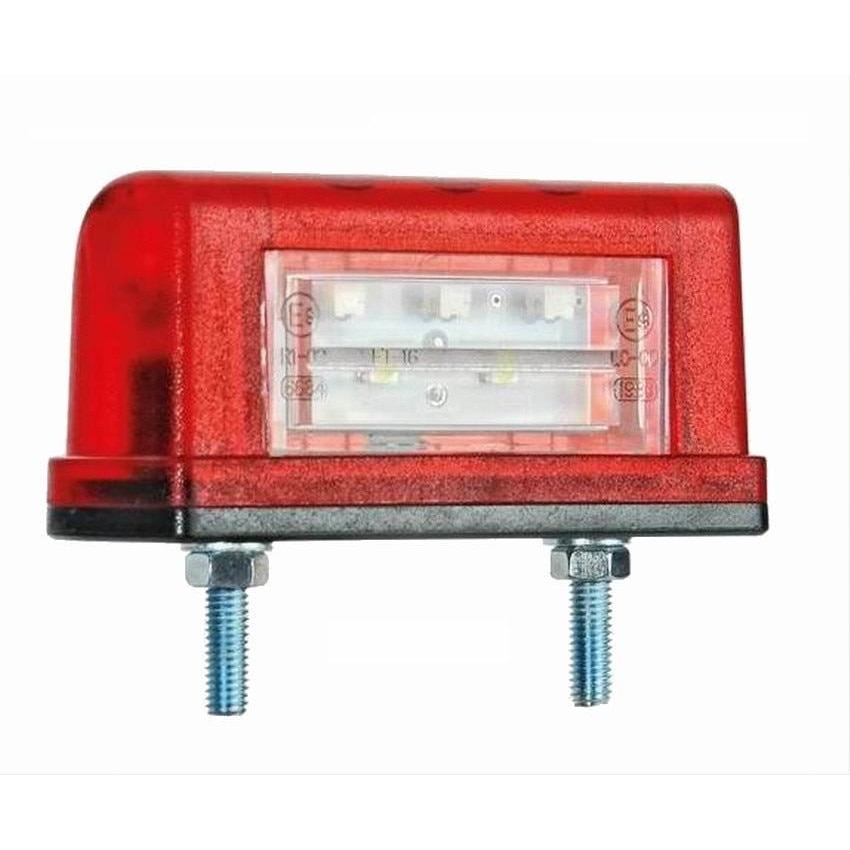 Lampa numar 83x40, 2+3 LED-uri, cu pozitie, rosie FT-016-A Fristom