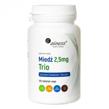 Cupru Trio MedicaLine, 2,5 mg - 100 comprimate Cupru Trio MedicaLine, 2,5 mg - 100 comprimate