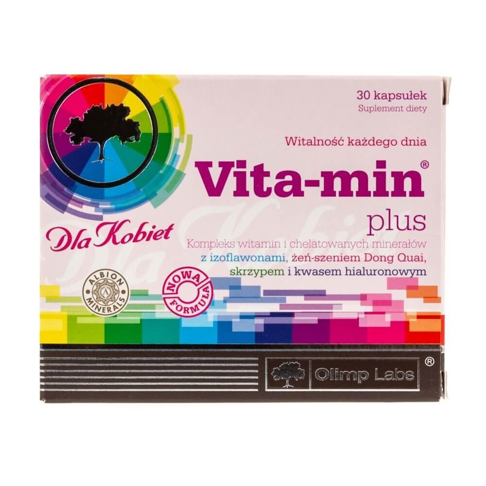 Витамини Olimp Labs Vita-Min Plus, Жени, 30 капсули - eMAG.bg