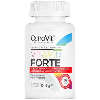 Supliment alimentar Vitamine si minerale forte, 120 comprimate, OstroVit Supliment alimentar Vitamine si minerale forte, 120 comprimate, OstroVit