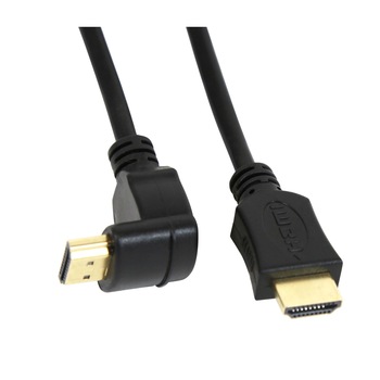 Cablu HDMI v.1.4 Auriu Angular 3m Cablu HDMI v.1.4 Auriu Angular 3m