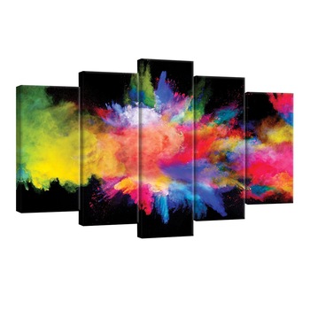 Set Tablouri DEGRETS 78575 Canvas, 60 x 100 cm, 5 piese (2x40x20 cm, 2x50x20 cm, 1x60x20 cm), Abstractie 8 3D Set Tablouri DEGRETS 78575 Canvas, 60 x 100 cm, 5 piese (2x40x20 cm, 2x50x20 cm, 1x60x20 cm), Abstractie 8 3D