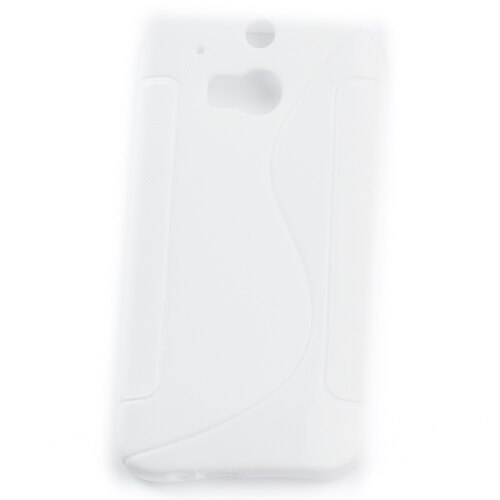 Husa HTC One M8 Alb, S Line Silicon