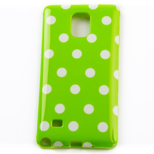 Husa Samsung Galaxy Note 4 Verde cu buline