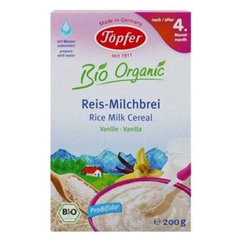 Cereale cu orez, lapte si vanilie, Topfer, 200 g, de la 4 luni Cereale cu orez, lapte si vanilie, Topfer, 200 g, de la 4 luni