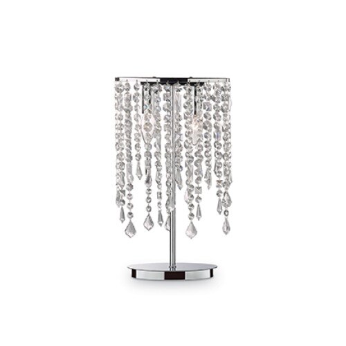 Veioza RAIN CLEAR 008356, Ideal Lux, cromat, 2 x 40W E14