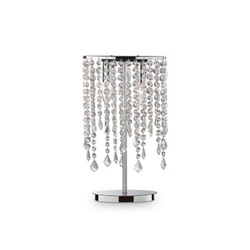 Veioza RAIN CLEAR 008356, Ideal Lux, cromat, 2 x 40W E14 Veioza RAIN CLEAR 008356, Ideal Lux, cromat, 2 x 40W E14