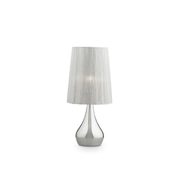 Veioza ETERNITY 035987, Ideal Lux, argintiu, 1 x 40W E14 Veioza ETERNITY 035987, Ideal Lux, argintiu, 1 x 40W E14