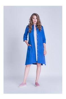 Rochie tip trench din bumbac Rochie tip trench din bumbac