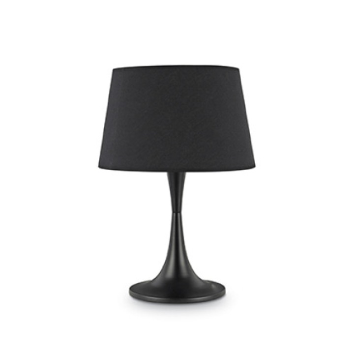 Veioza LONDON 110455, Ideal Lux, negru, 1 x 60W E27