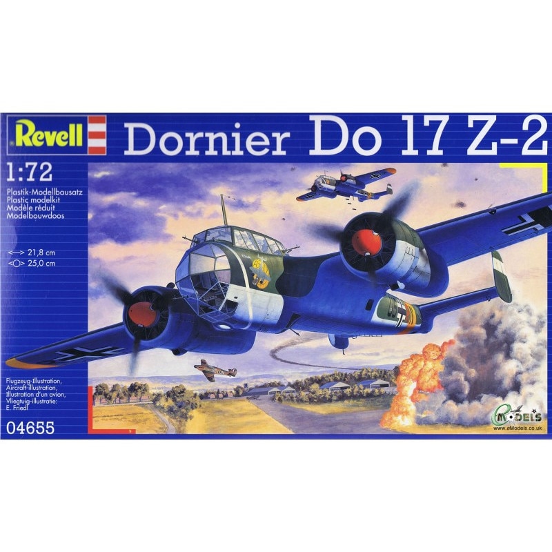 Modelul Dornier Do 17 Z-2, prefabricat, Revell