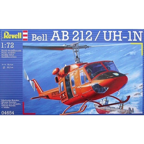 Modelul Bell AB 212 / UH - 1 N asamblat, Revell