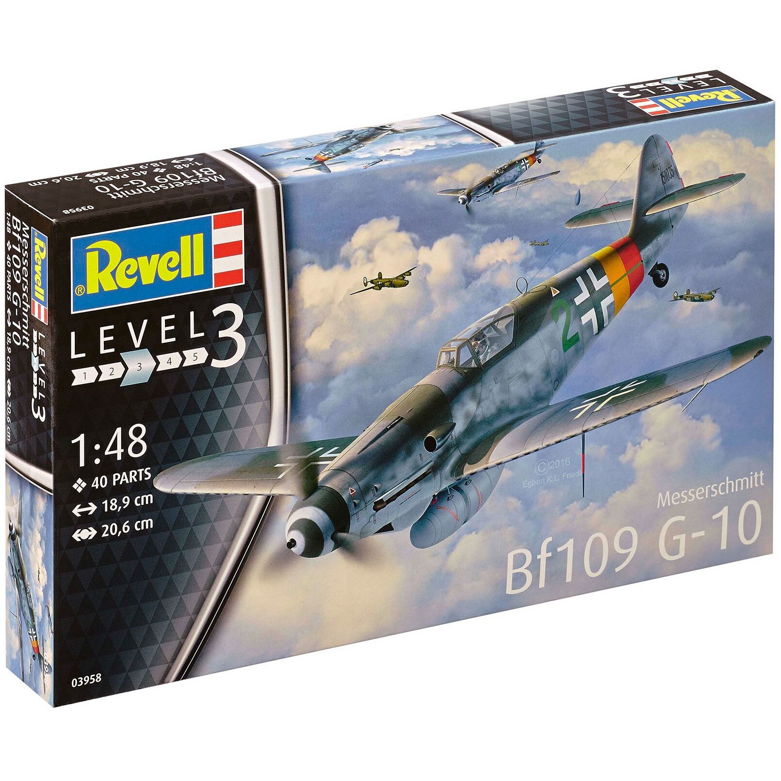 Messermith Bf109 G-10, model prefabricat, Revell