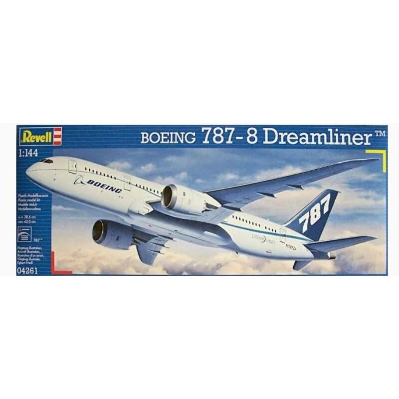 Modelul Boeing 787-8 asamblat, Revell