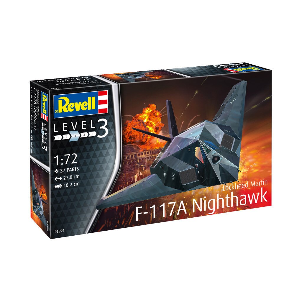 Modelul Stealth Night hawk asamblat, Revell