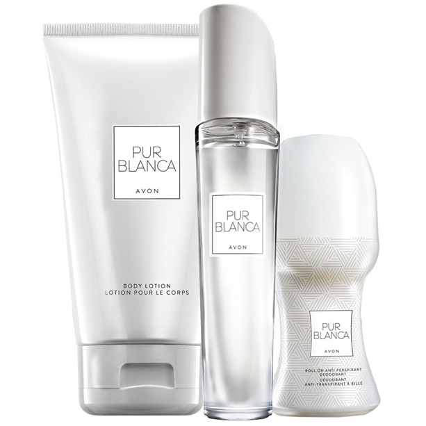 Set Pur Blanca 3 produse- Apa de 50 ml, Lotiune corp 150 ml si Deodorant cu bila roll-on 50 ml - eMAG.ro