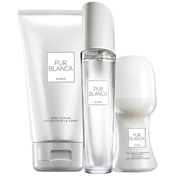 Set Pur Blanca 3 produse- Apa de toaleta 50 ml, Lotiune corp 150 ml si Deodorant cu bila roll-on 50 ml Set Pur Blanca 3 produse- Apa de toaleta 50 ml, Lotiune corp 150 ml si Deodorant cu bila roll-on 50 ml