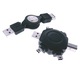 Kit cablu USB retractabil cu adaptor multifunctional