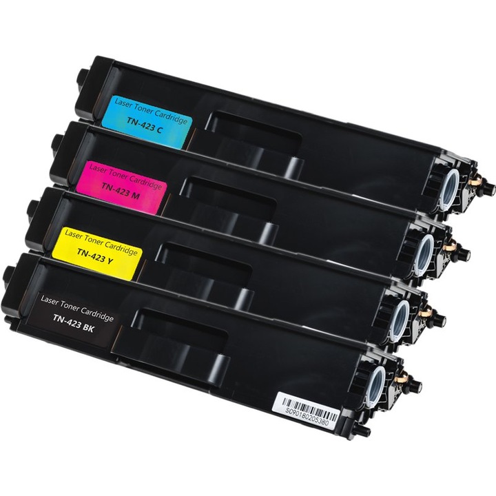 TN423, HL-L8260, Set 4 Toner TN423 BK/C/M/Y 16500 Pag. Compatibile pentru Brother Serie DCP-L 8410 CDN / HL-L 8260 CDW / HL-L 8360 CDW / MFC-L 8690 CDW / MFC-L 8900 CDW