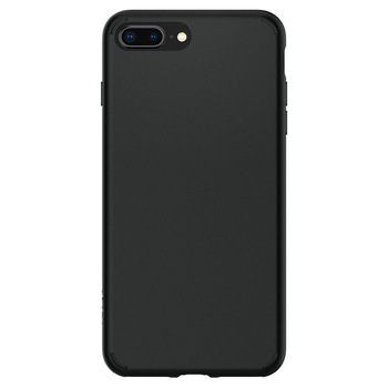 Husa iPhone 7 Plus / 8 Plus SPIGEN Liquid Crystal Neagra Mata Husa iPhone 7 Plus / 8 Plus SPIGEN Liquid Crystal Neagra Mata