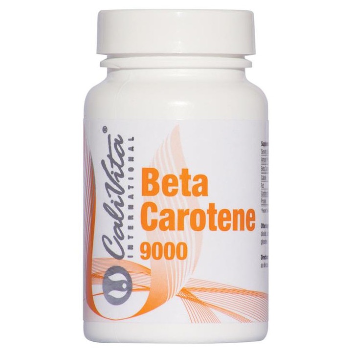 Beta Carotene Supliment alimentar Provitamina A (100 capsule-gelatinoase) - Calivita