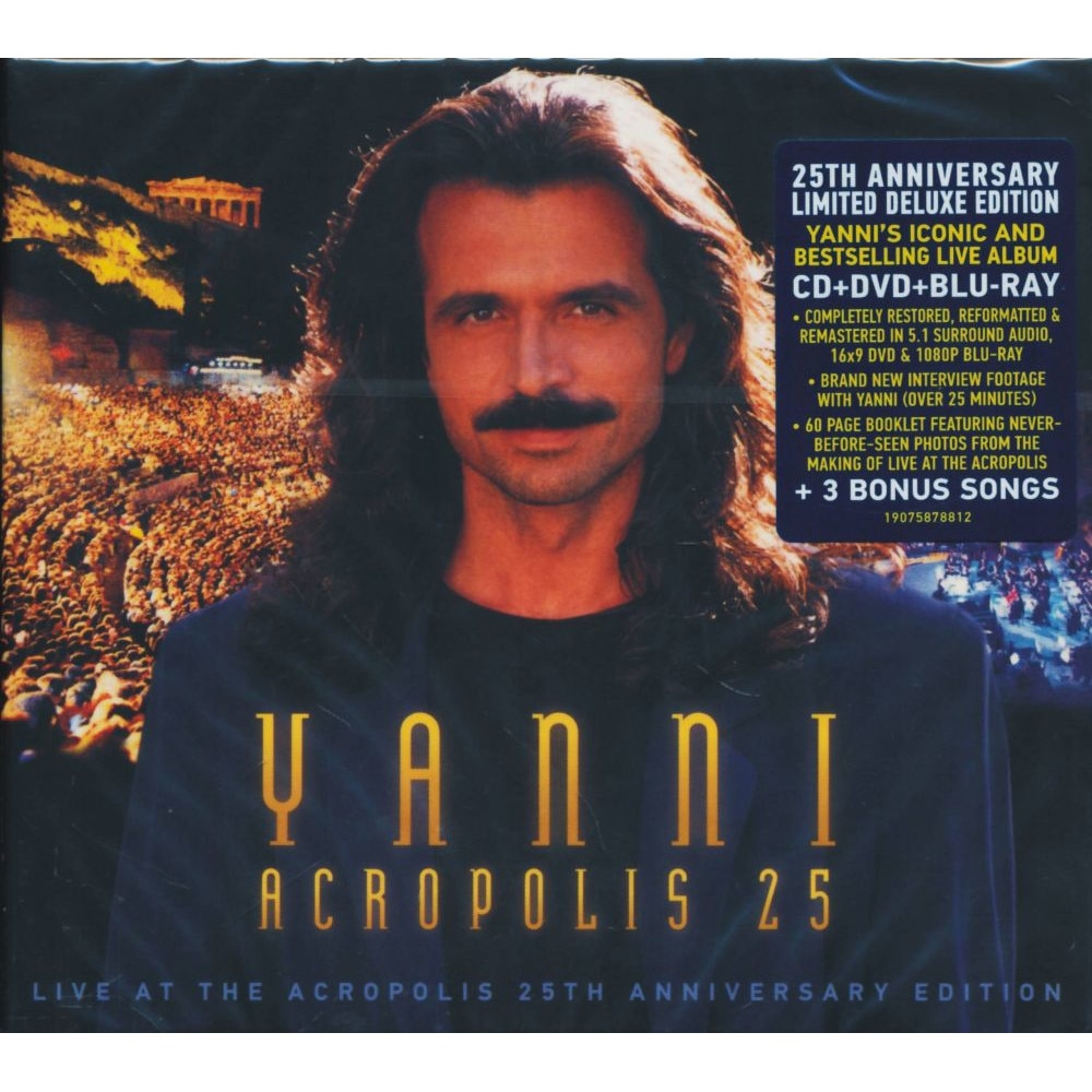 YANNI - LIVE AT THE ACROPOLIS - 25TH ANNIVERSARY (3 CD) NEW CD