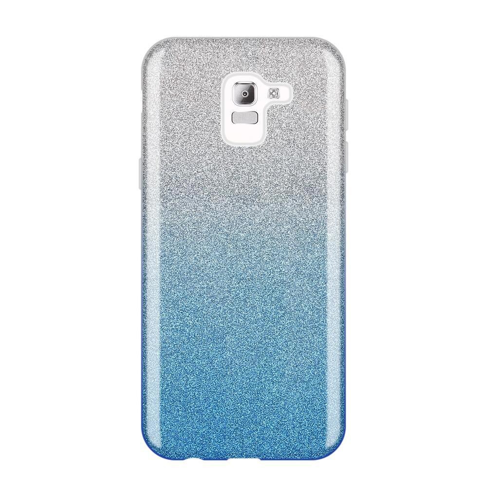 Husa Samsung Galaxy J6 2018 Shiny TPU Sclipici - albastru degrade