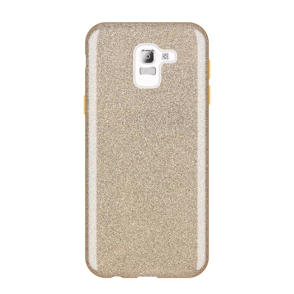 Husa Samsung Galaxy J6 2018 Shiny TPU Sclipici - gold