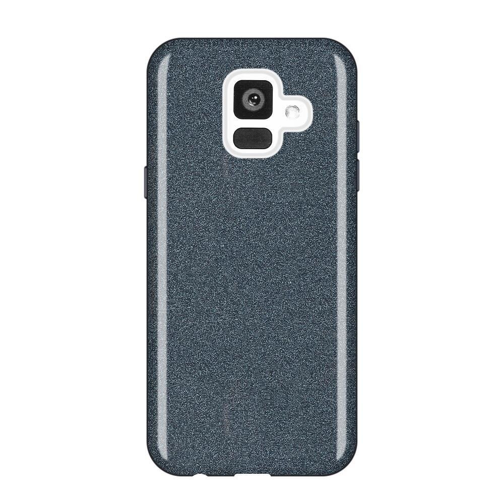 Husa Samsung Galaxy A6 2018 Shiny TPU Sclipici - gri